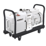 Vacuum Pump, Industrial Grade, 12cfm, 3micron, Cart/Filter/Adapter, In KF16/Out KF25