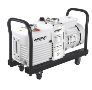 Vacuum Pump, Industrial Grade, 12cfm, 3micron, Cart/Filter/Adapter, In KF16/Out KF25