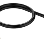 Evacuation Hose, Black, 6', 1/2" Diameter, 1/2" to 1/4" Fitting